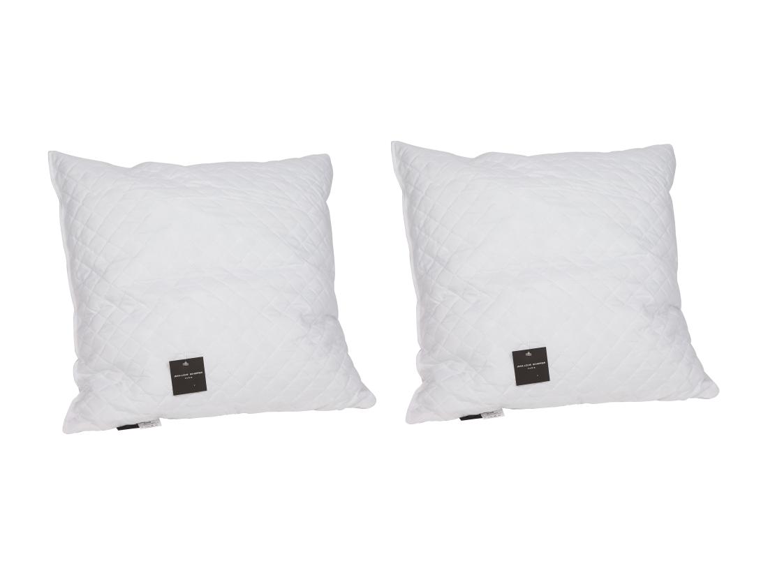 vente unique Lot de 2 oreillers JEAN LOUIS SHERRER mémoire de forme 60 x 60 cm SELENE