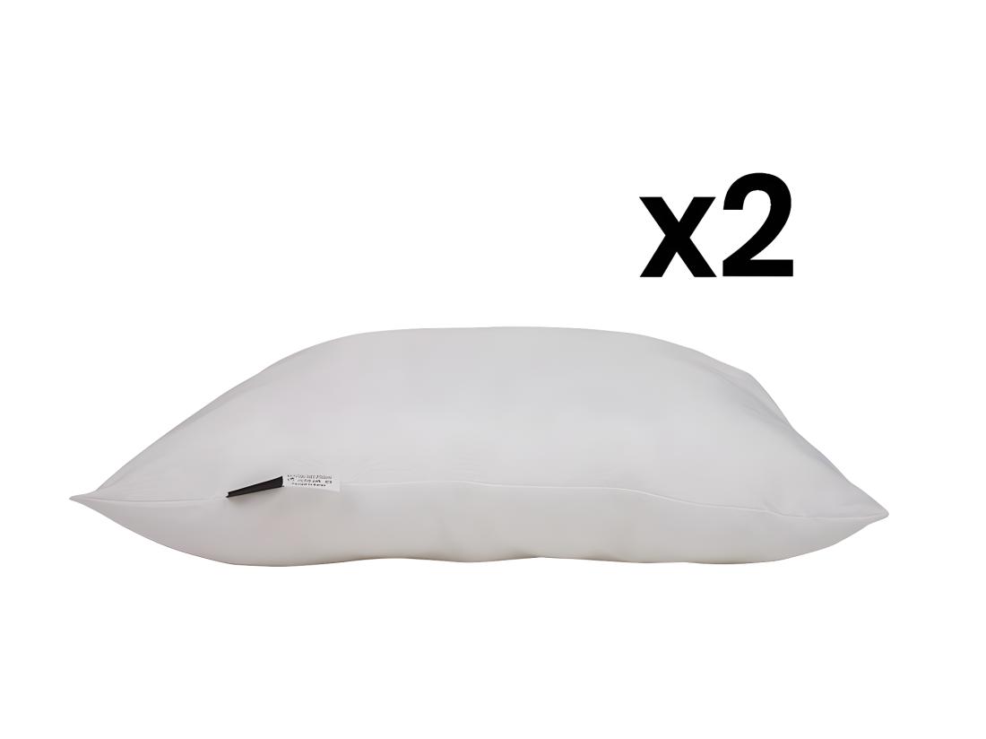 vente unique Lot de 2 oreillers mousse 700g/m² JEAN LOUIS SHERRER 60 x 60 cm - Polyester - MORPHEE
