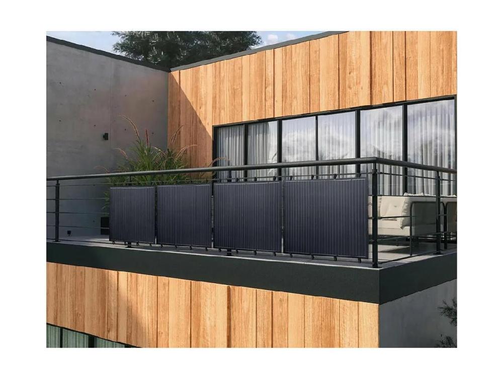 Vente Unique Lot De 2 Panneaux Solaire Plug And Play Flexible - 400w "Urban Center" - Noir