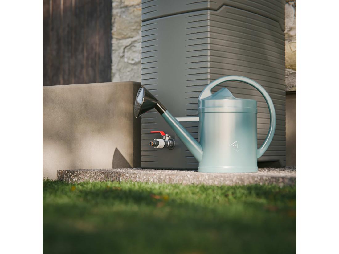 Vente Unique Lot De 2 Récupérateurs D'eau 126L + Kit De Jumelage Vertical