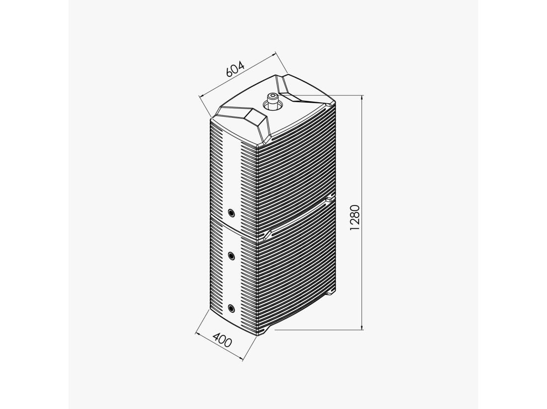 Vente Unique Lot De 2 Récupérateurs D'eau 126L + Kit De Jumelage Vertical