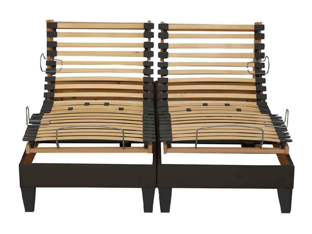 Vente Unique Lot De 2 Sommiers De Relaxation électrique VANESSA Confort Ajustable Dimensions - 2x80 X 200 Cm