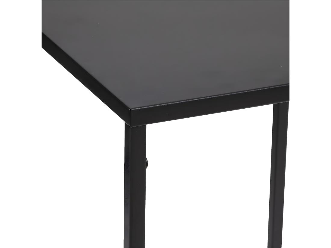 Vente Unique Lot De 2 Tables D'appoint Bout De Canapé Ou Sellettes En Métal Noir