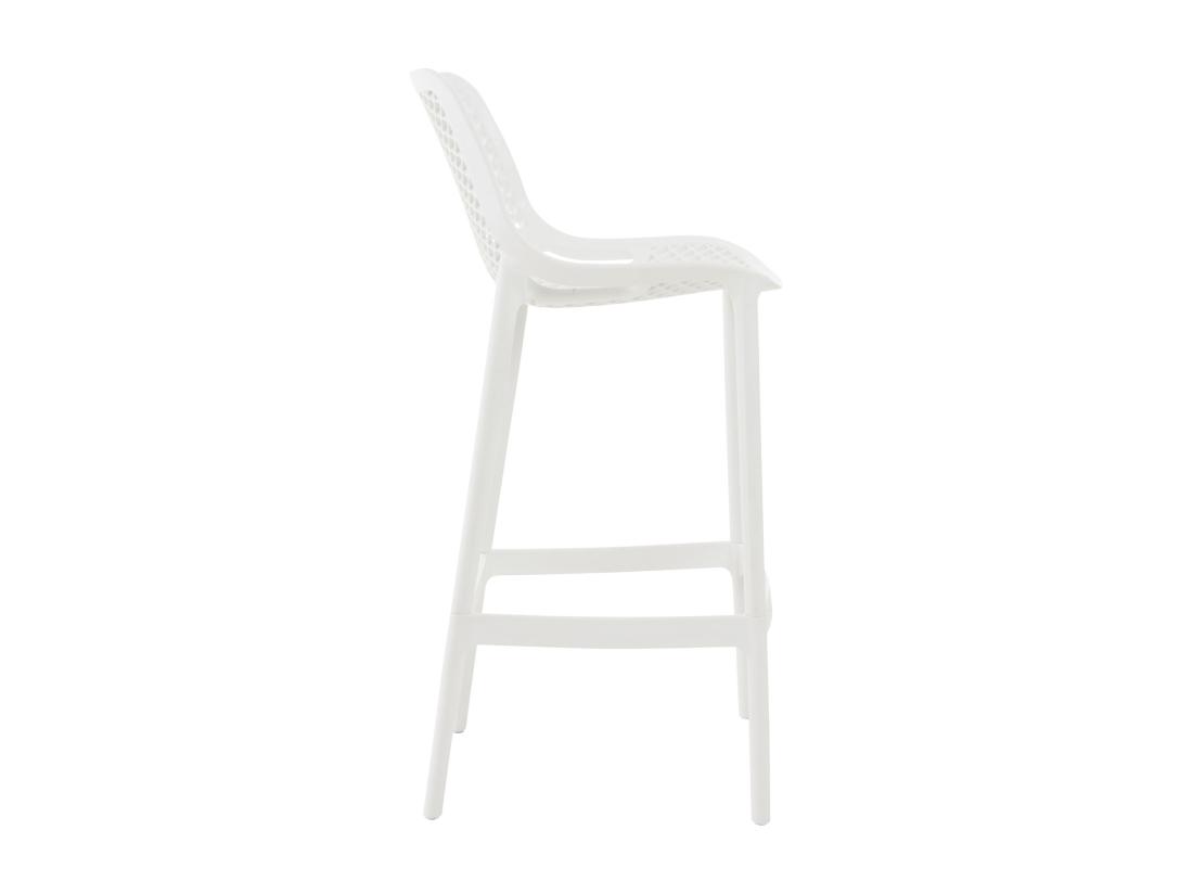 Vente Unique Lot De 2 Tabouret De Bar - Plastique & Plastique - Blanc - Air