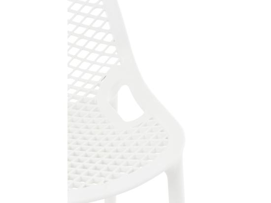 Vente Unique Lot De 2 Tabouret De Bar - Plastique & Plastique - Blanc - Air