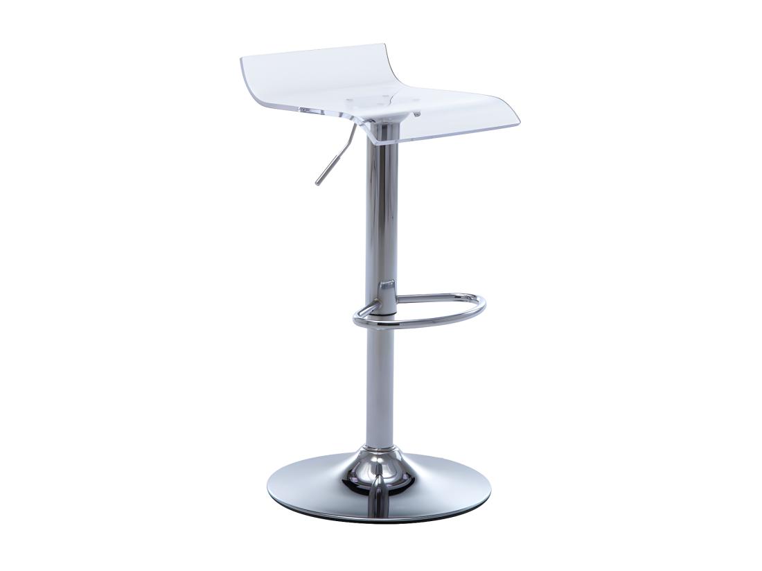 Vente Unique Lot De 2 Tabourets De Bar OLIVER - Acrylique - Transparent