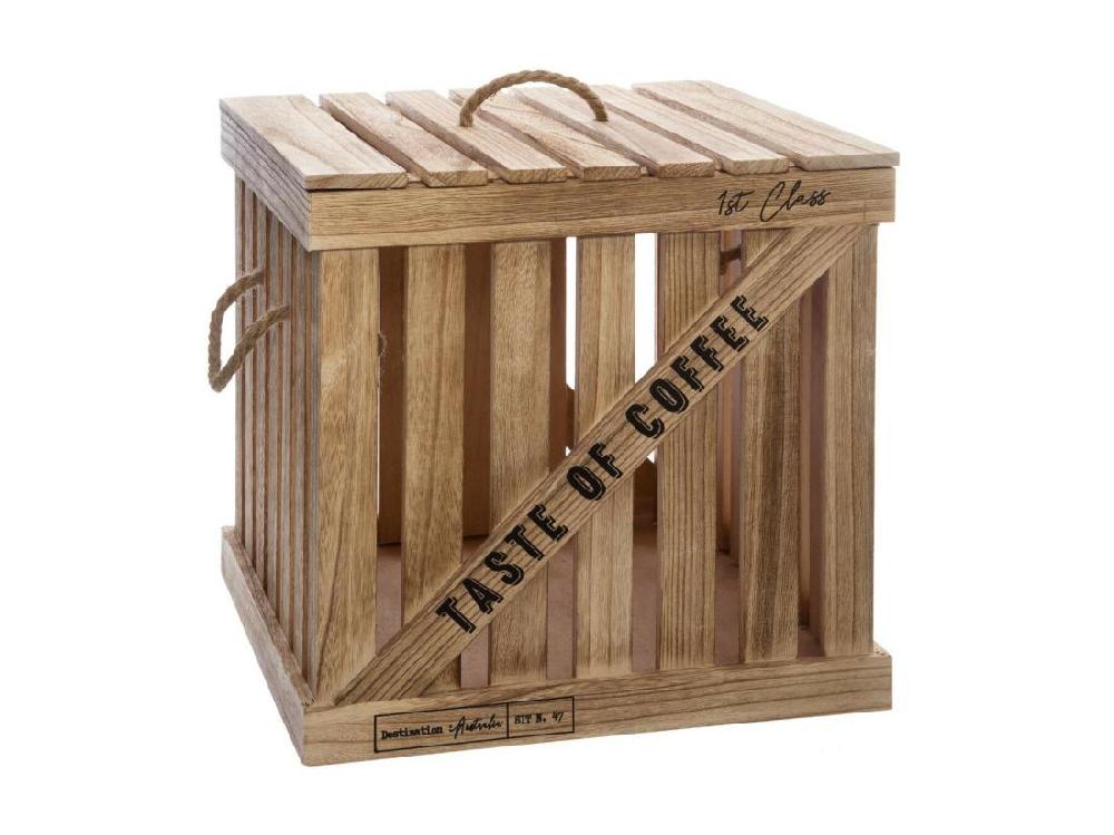 vente unique Lot de 3 Boites de rangement en Bois de Paulownia