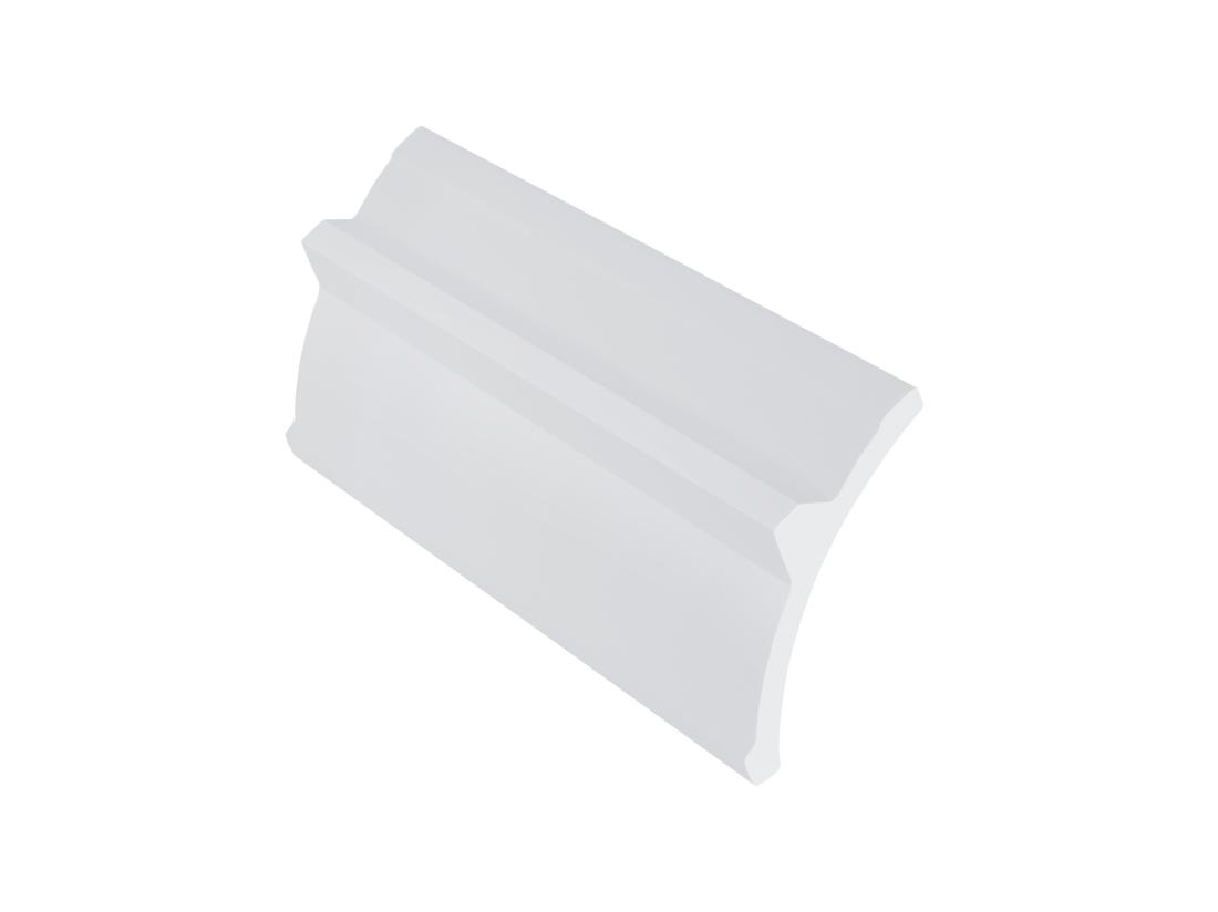 Vente Unique Lot De 3 Corniches Plafond En Polystyrène L290 X L4.6 X H9 Cm Blanc - DORICA