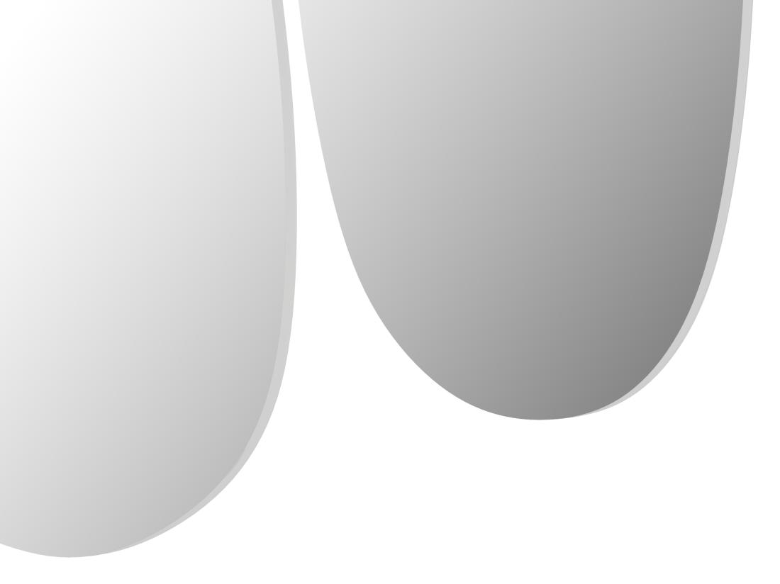 Vente Unique Lot De 3 Miroirs Muraux Organiques - 3 Tailles - SANIJI