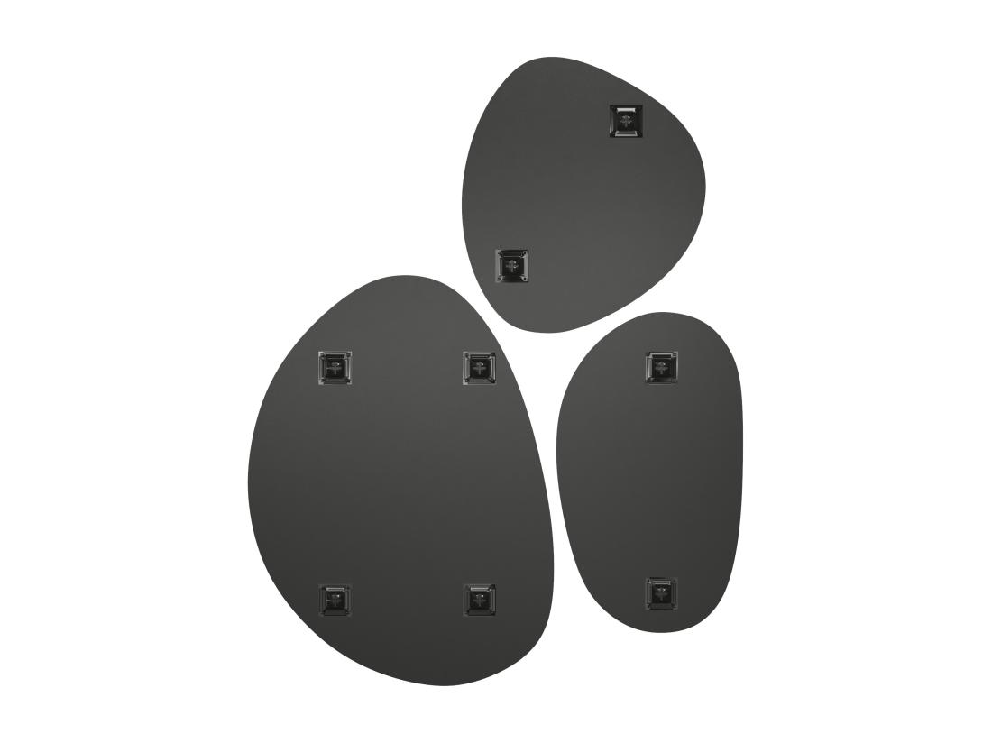Vente Unique Lot De 3 Miroirs Muraux Organiques - 3 Tailles - SANIJI