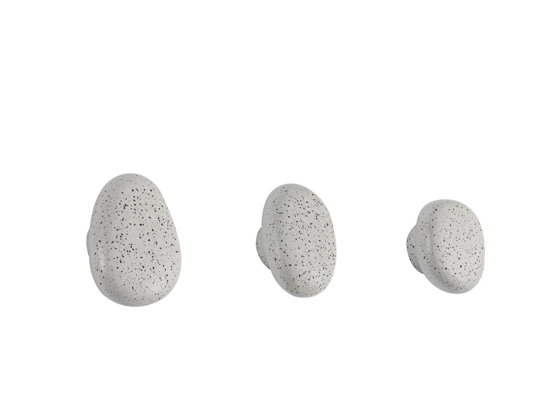 vente unique Lot de 3 patères de salle de bain en terrazzo - 3 tailles - STOCHI