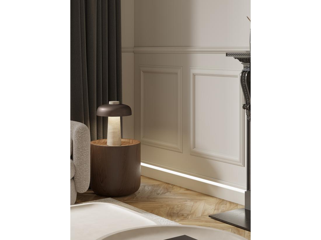 Vente Unique Lot De 3 Plinthes En Polystyrène L290 X L1.8 X H12 Cm Blanc - ATENO