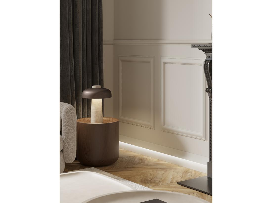 Vente Unique Lot De 3 Plinthes En Polystyrène L290 X L4.5 X H15 Cm Blanc - RADENO