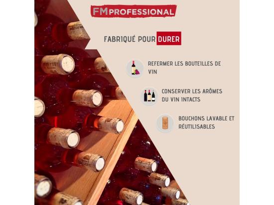 Vente Unique Lot De 4 Bouchons à Vin FM Professional Boissons