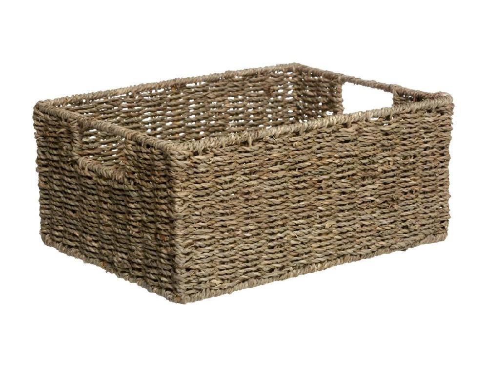 Vente Unique Lot De 4 Paniers Déco "Seagrass" 32cm Naturel