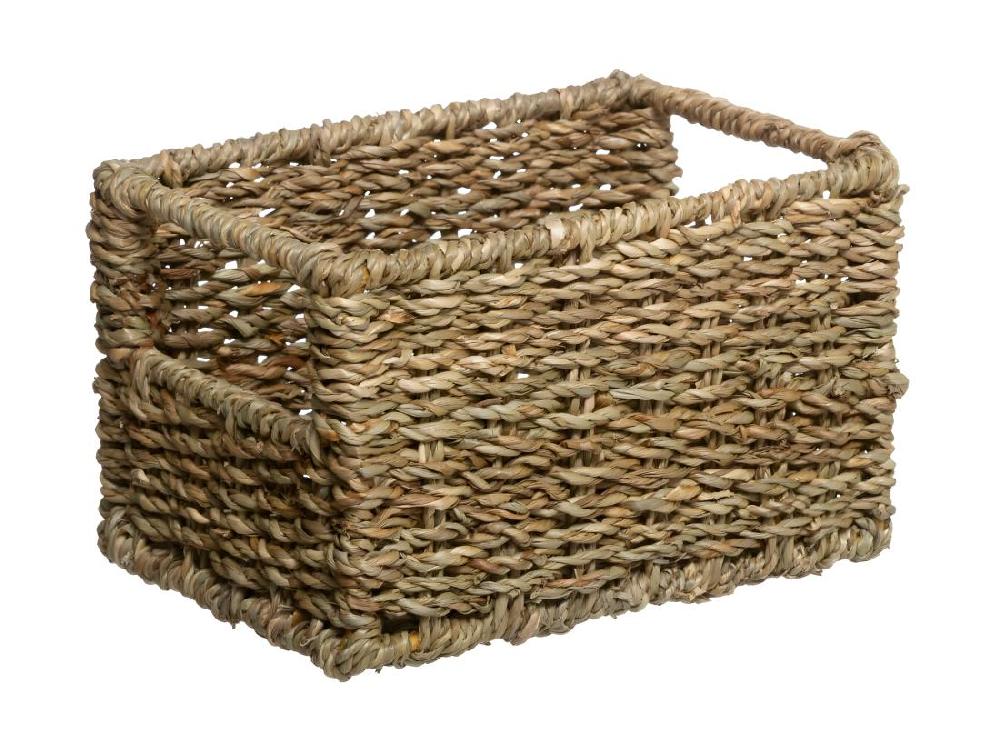 Vente Unique Lot De 4 Paniers Déco "Seagrass" 32cm Naturel
