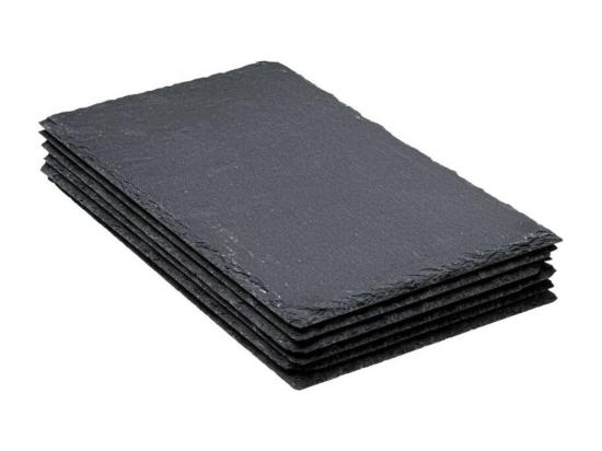 vente unique Lot de 6 Assiettes Plates "Ardoise II" 30cm Gris