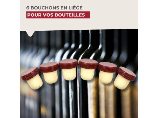 Vente Unique Lot De 6 Bouchons De Liège Fackelmann Bar Concept
