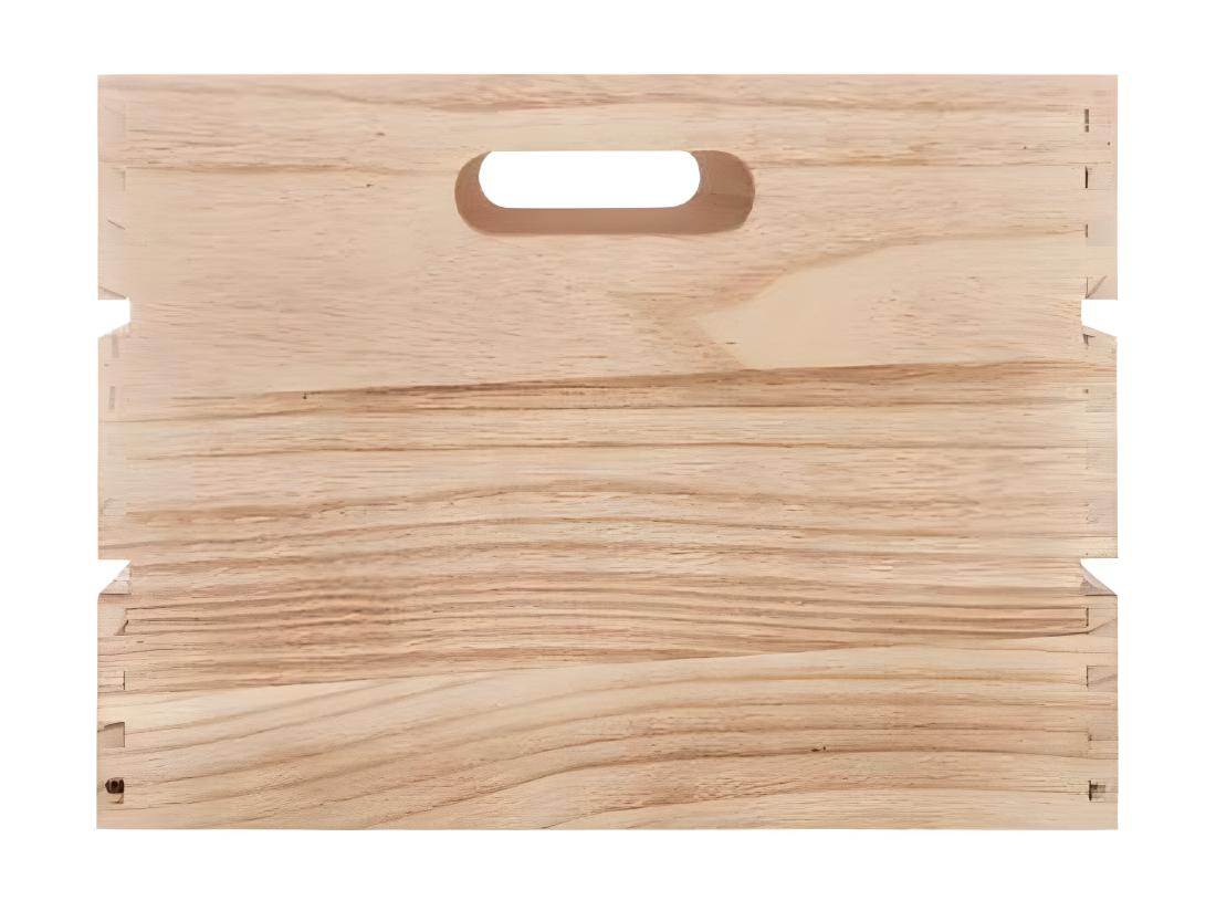 Vente Unique Lot De 6 Cagettes De Rangement "White Factory" 40cm Naturel