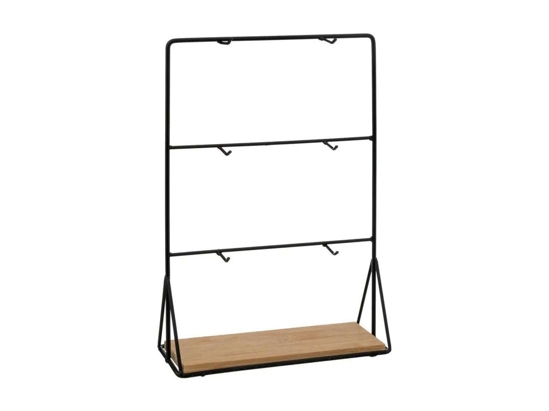 Vente Unique Lot De 6 Tasses Sur Rack "Mia" 30cm Transparent