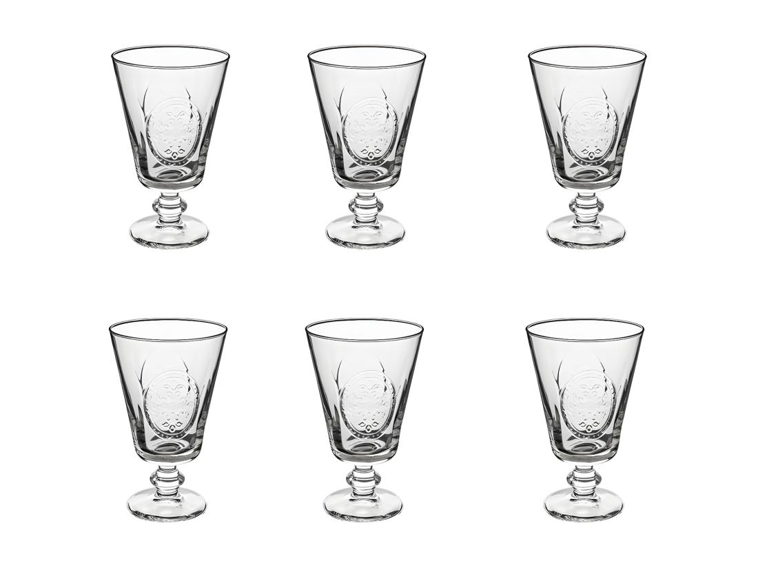 vente unique Lot de 6 Verres à Vin "Countryside" 35cl Transparent