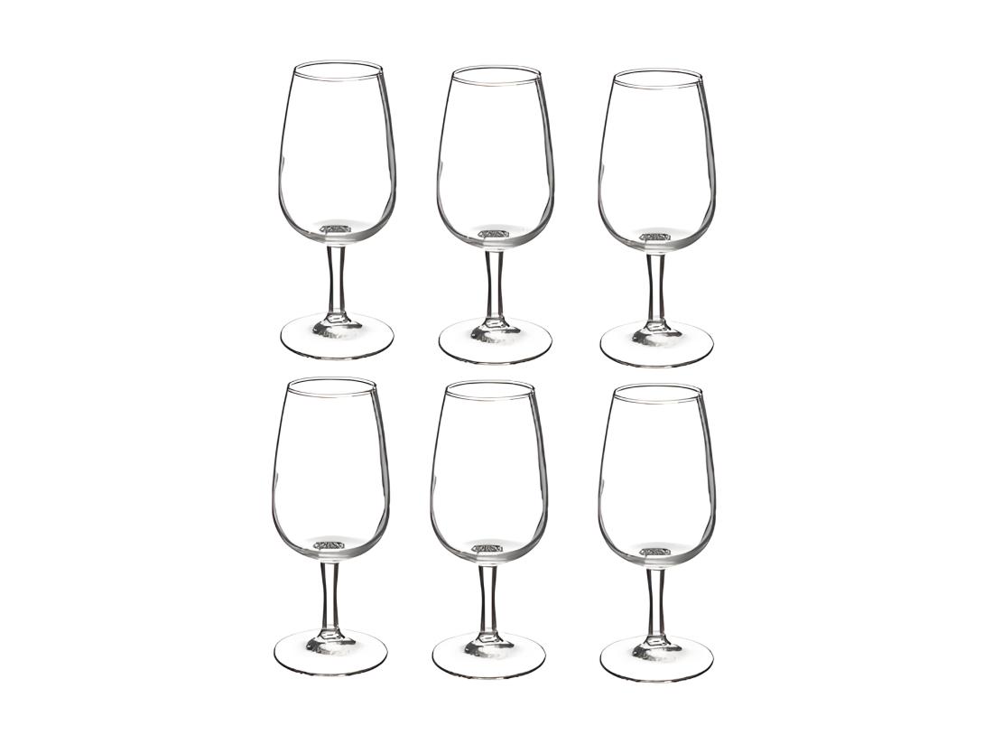 Vente Unique Lot De 6 Verres à Vin "Viticole" 21cl Transparent
