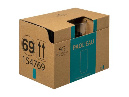 Vente Unique Lot De 6 Verres Haut "Paol'eau" - Transparent - 31 Cl