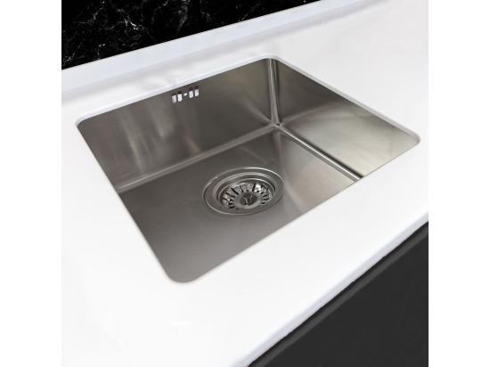 Vente Unique Luisa évier 1 Cuve Seule 55x45 En Inox - Essebagno