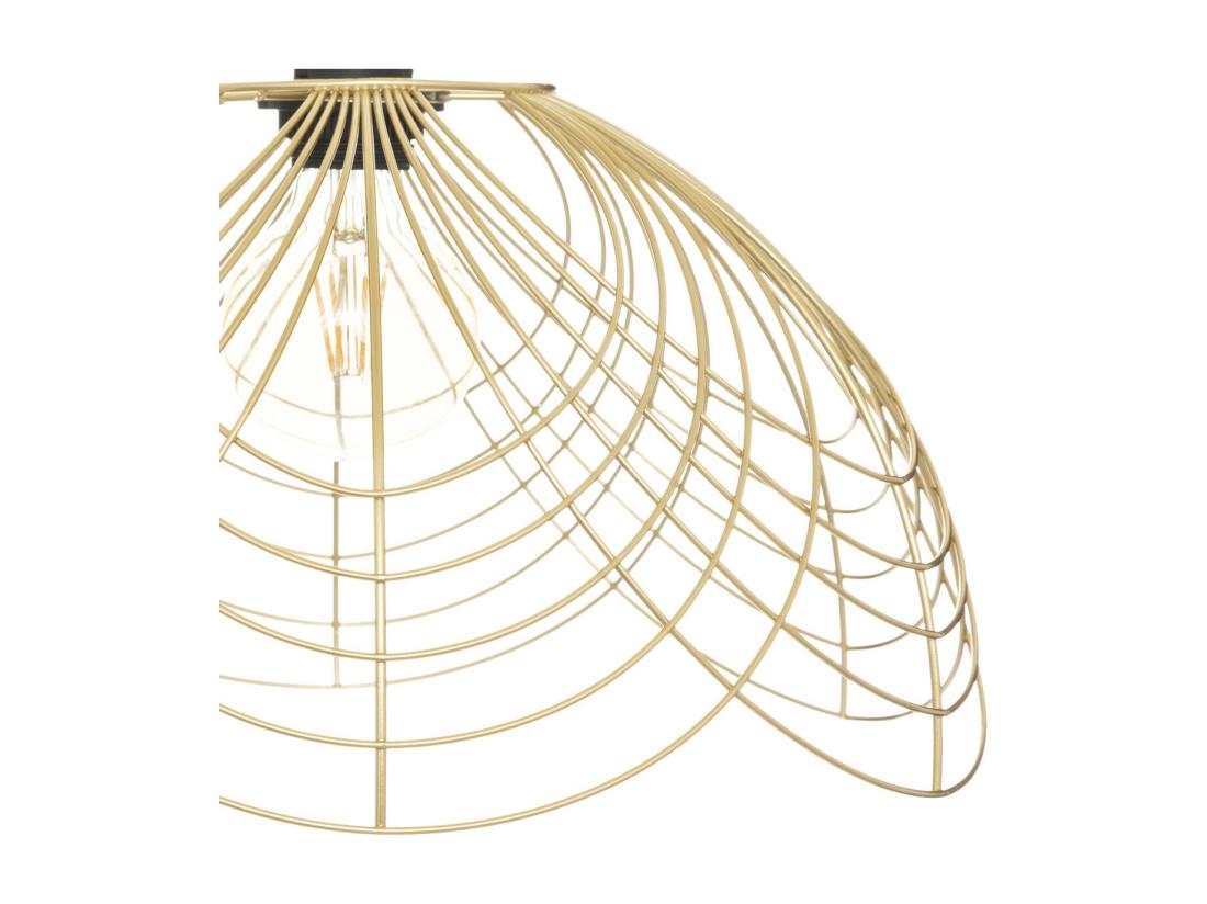 Vente Unique Luminaire Suspension En Métal Doré D 38 Cm