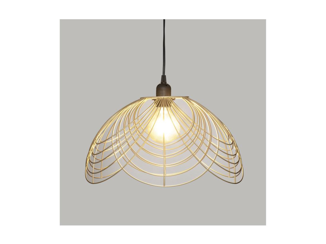 vente unique Luminaire Suspension en métal doré D 38 cm