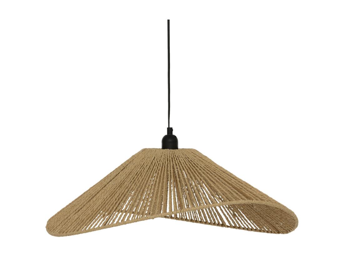 Vente Unique Luminaire Suspension En Métal Et Corde Beige 58 Cm