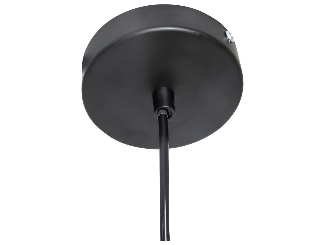 Vente Unique Luminaire Suspension En Métal Filaire Noir D 30.5 Cm