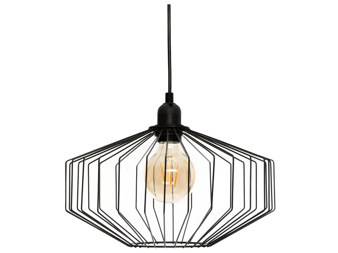 vente unique Luminaire Suspension en Métal filaire Noir D 30.5 cm