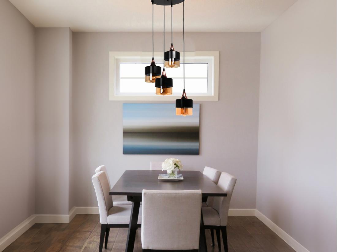 vente unique Lustre en métal 4 abat-jours - D.30 x H.65 cm - Noir et verre ambré - GARALI