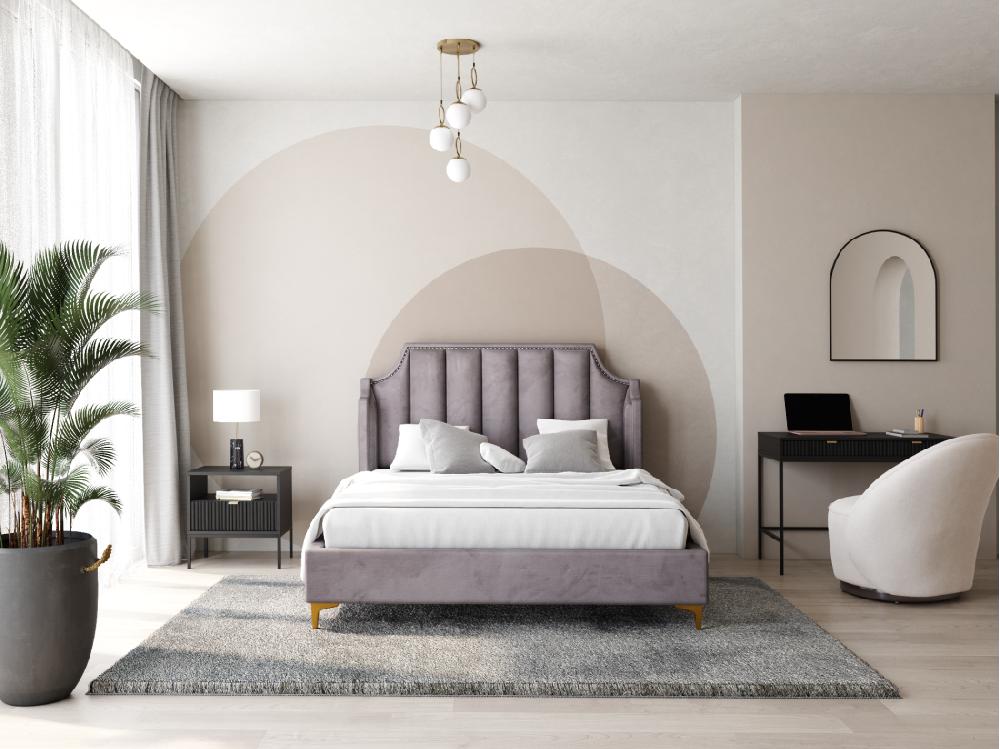 Vente Unique Lustre En Métal 4 Globes - D. 30 X H. 70 Cm - Blanc Et Cuivre - ASROUN