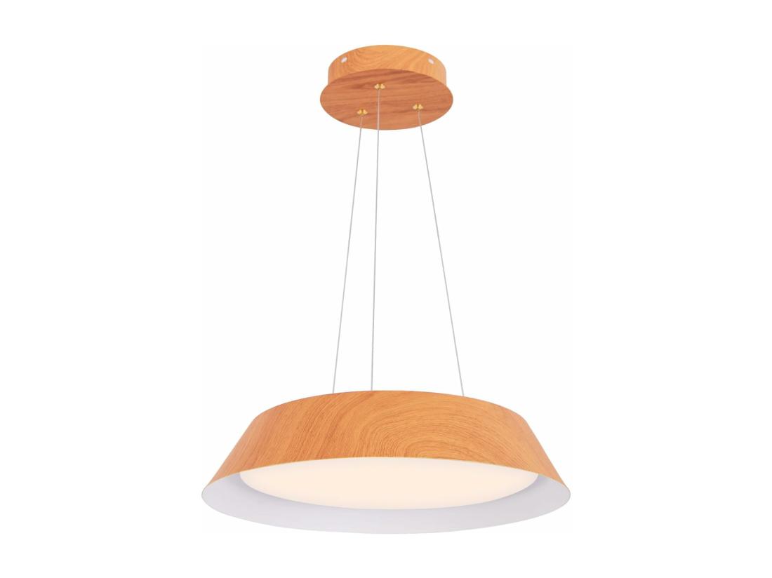 vente unique Lustre suspension moderne luminaire led à lumière chaude 3000 k ø 40 cm naturel
