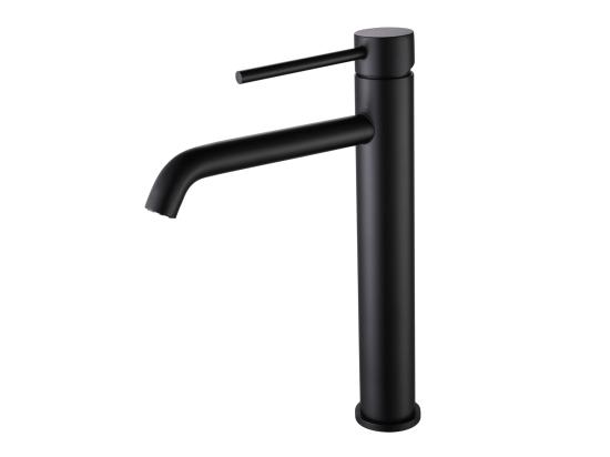 vente unique LuxuryBain- Grand Mitigeur robinet de lavabo pour salle de bain réhaussé design et moderne (Noir)