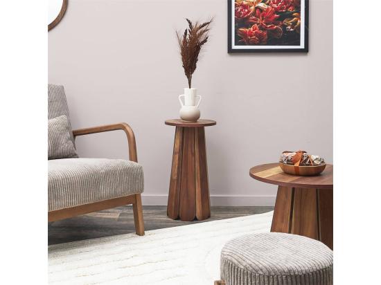 Vente Unique LYLIAN - Bout De Canapé En MDF Plaquage Acacia