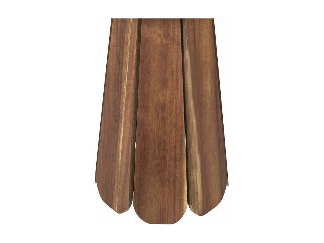 vente unique LYLIAN - Bout de Canapé en MDF Plaquage Acacia