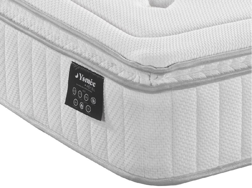 Vente Unique Matelas 140 X 190 Cm Hybride Anti-feu Ressorts Ensachés 5 Zones Mémoire De Forme Et Surmatelas Intégré ép.28cm - OROS De YSMÉE HÔTEL