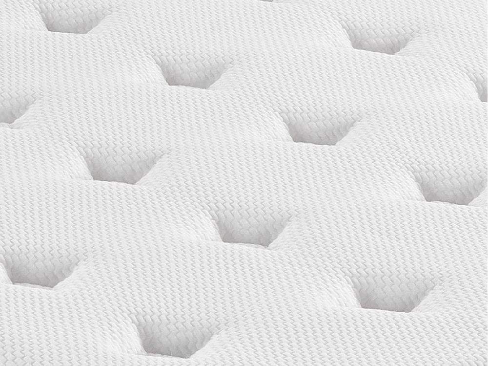 Vente Unique Matelas 140 X 190 Cm Hybride Anti-feu Ressorts Ensachés 5 Zones Mémoire De Forme Et Surmatelas Intégré ép.28cm - OROS De YSMÉE HÔTEL