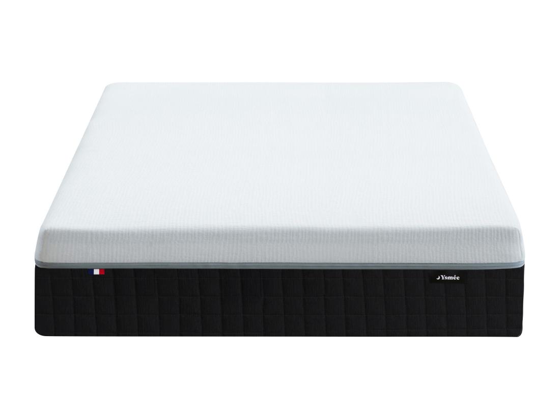 Vente Unique Matelas 140 X 190 Cm Hybride Anti-feu Ressorts Ensachés 9 Zones Accueil Mémoire De Forme Et Latex ép.28cm - SLOMAS De YSMÉE