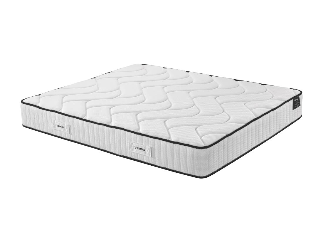 Vente Unique Matelas 140 X 190 Cm Hybride Anti-feu Ressorts Ensachés 5 Zones Et Mémoire De Forme ép.25cm - VERNA De YSMÉE HÔTEL