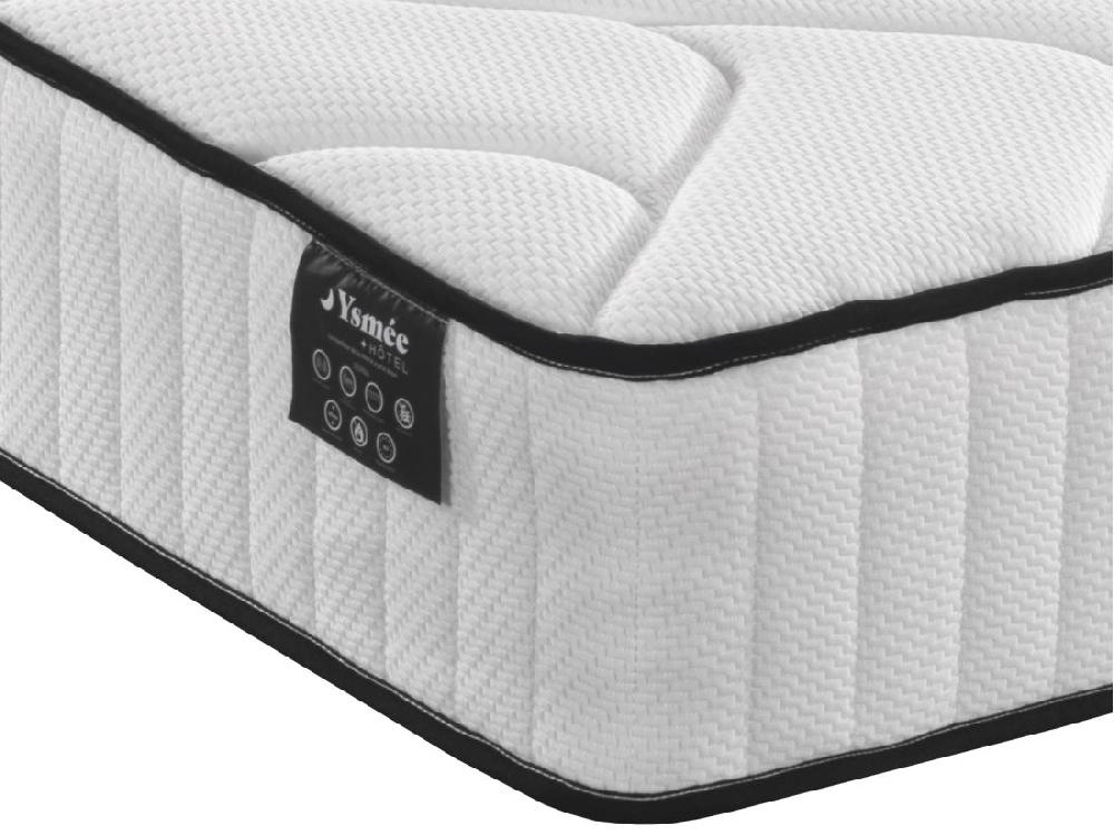 Vente Unique Matelas 140 X 190 Cm Hybride Anti-feu Ressorts Ensachés 5 Zones Et Mémoire De Forme ép.25cm - VERNA De YSMÉE HÔTEL