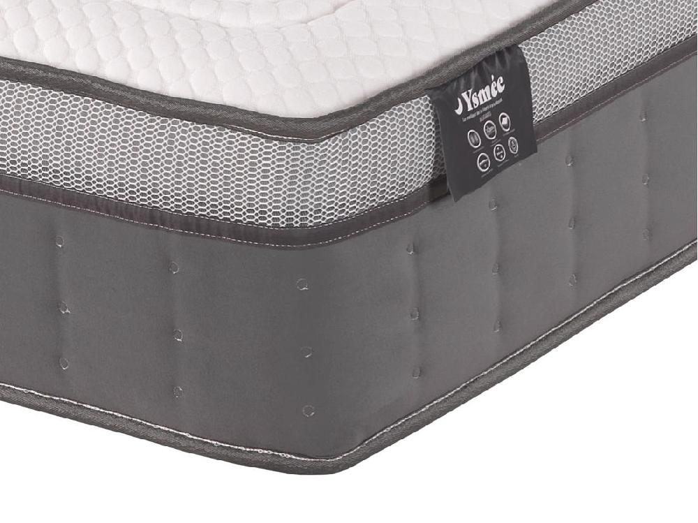 Vente Unique Matelas 140 X 190 Cm Hybride Ressorts Ensachés 7 Zones Et Mémoire De Forme ép.30cm - ASGARD De YSMÉE