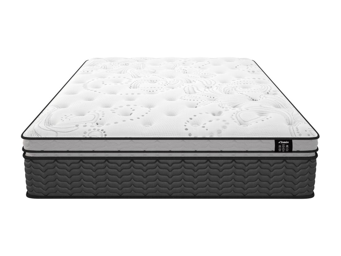 Vente Unique Matelas 140 X 190 Cm Hybride Ressorts Ensachés Et Surmatelas Intégré ép.30cm - GAMIANI De YSMÉE