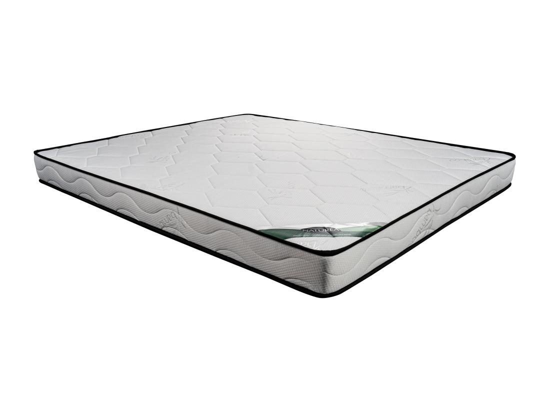 Vente Unique Matelas 140 X 190 Cm Mousse Et Coutil Bambou ép.15cm - KANANI De NATUREA