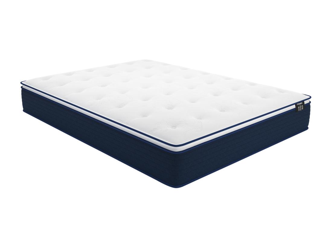 Vente Unique Matelas 140 X 190 Cm Ressorts Ensachés Et Surmatelas Intégré ép.24cm - ALTIER De YSMÉE