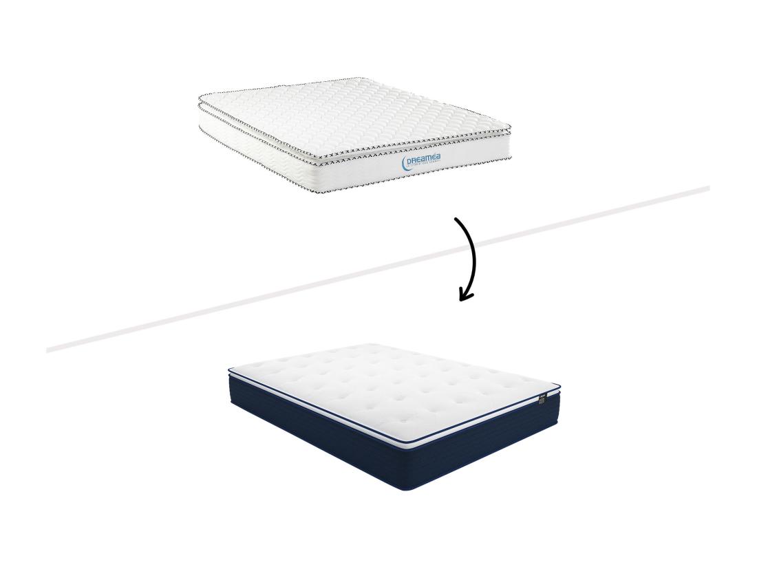 Vente Unique Matelas 140 X 190 Cm Ressorts Ensachés Et Surmatelas Intégré ép.24cm - ALTIER De YSMÉE