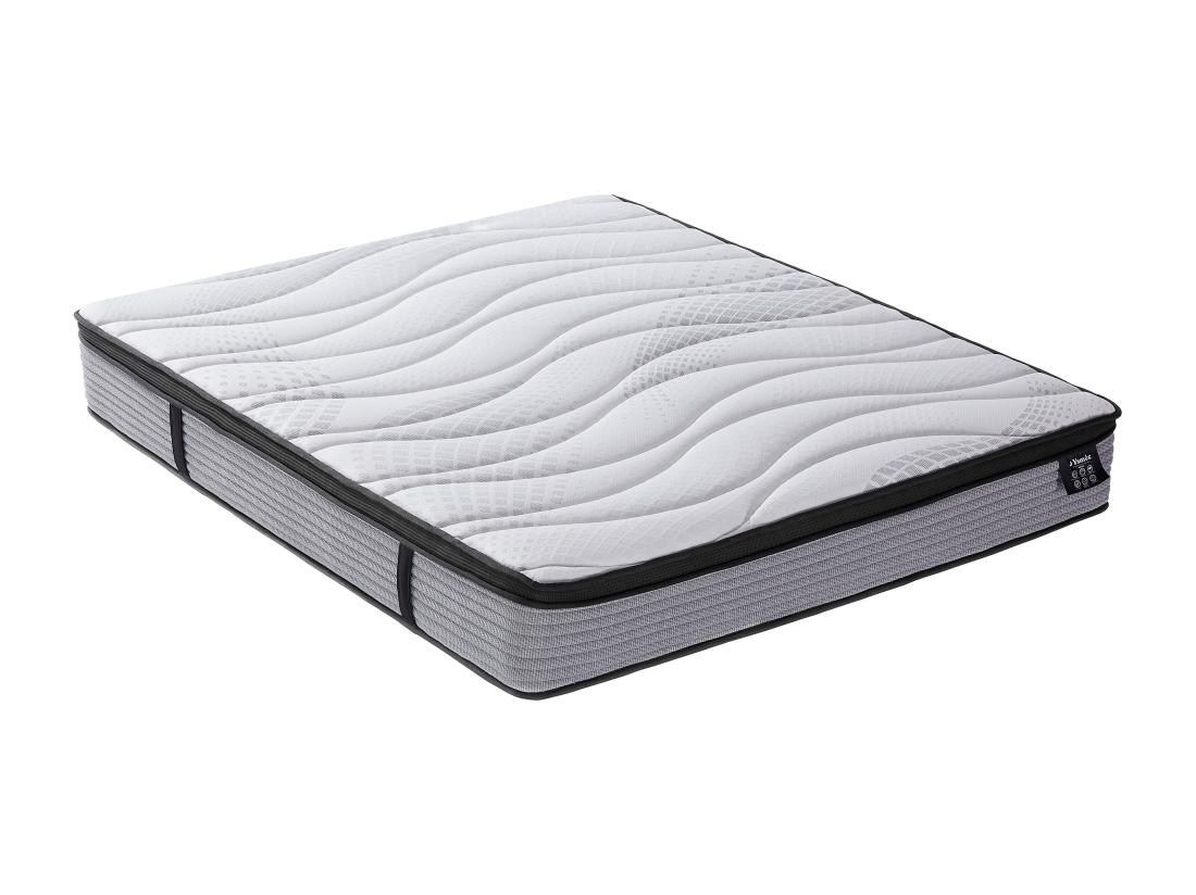 Vente Unique Matelas 140 X 190 Cm Ressorts Ensachés Et Surmatelas Intégré ép.25cm - ANYLA De YSMÉE